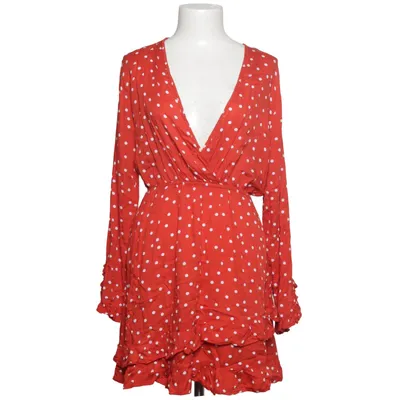 Wrap dress (Dot Wrap Dress) from Linn Ahlborg x NA-KD Viscose