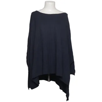 Poncho (Blue) from Zwillingsherz Cashmere, Polyamide, Viscose, Wool