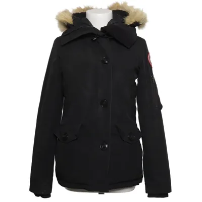 Parka (Sort) fra Canada Goose Bomuld, Dun, Pels, Nylon, Polyester