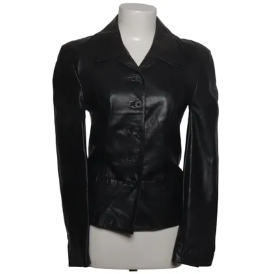 Læderblazer (Sort) fra Claudia Sträter