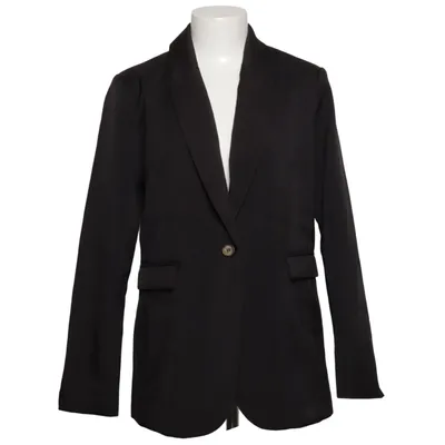 Blazer (Sort) fra William de Faye Bomuld, Linned