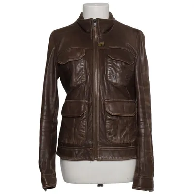Leren jack (Bruin) van G-Star Raw Katoen, Leer, Polyester