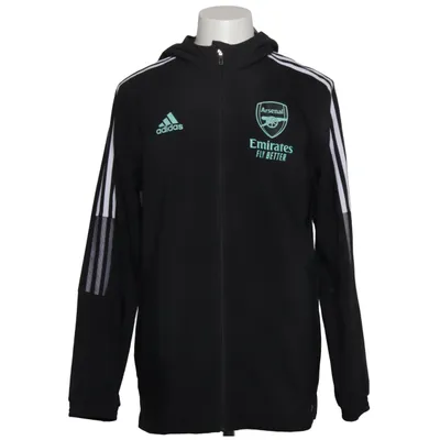 Sports jacket (Black, White) from Adidas Recycled polyester