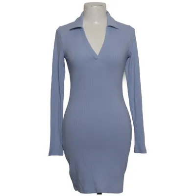 Jurk (Blauw) van Divided by H&M Katoen, Elastaan, Polyester