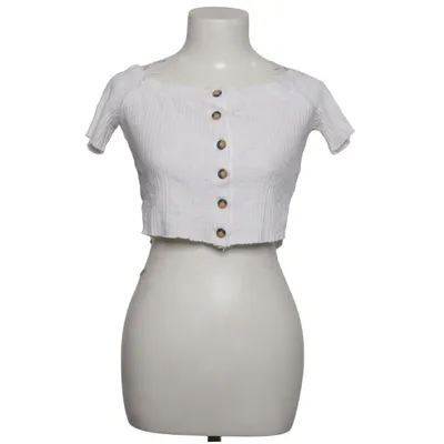 Top (White) from Bershka_BSKGIRL Cotton, Elastane, Polyester, Viscose