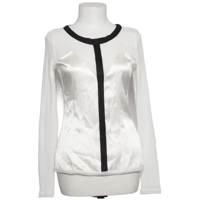 Blus (Vit, Svart) från Anja Gockel London Elastan, Polyester, Silke