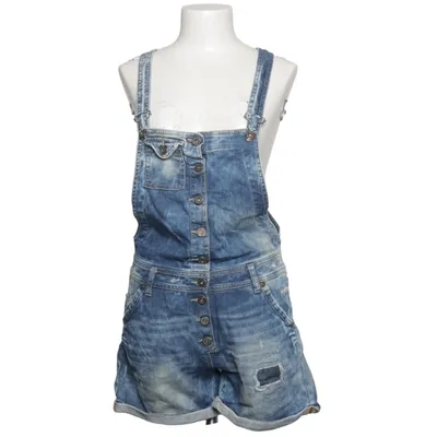 Dungaree shorts (Blue) from Please Cotton, Elastane