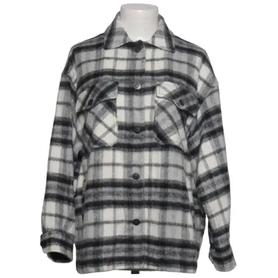 Skjortejakke (Sort, Hvid, Grå) fra Zara Akryl, Polyester, Uld