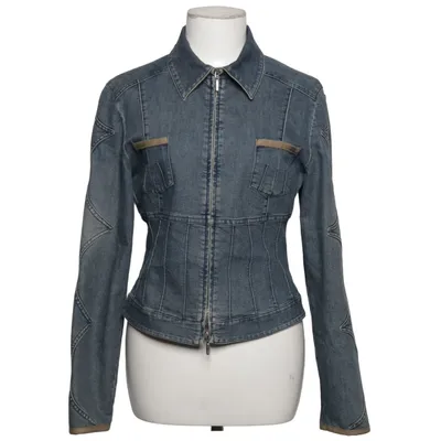 Jeansjacke (Blau) von Laurèl Baumwolle, Elasthan, Polyester