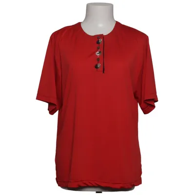 T-shirt manches longues (Rouge) de Fashion Collection Élasthane, Viscose