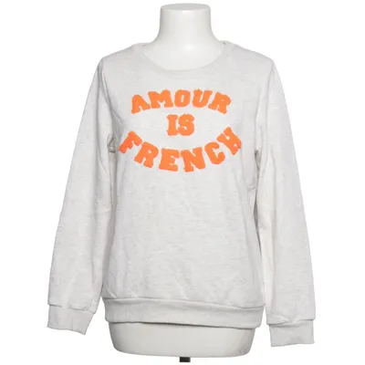 Sweatshirt (Gray, Orange) from Jubylee Cotton, Viscose