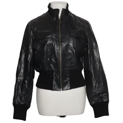 Leren jack (Zwart) van Gipsy by Mauritius Leer, Polyester