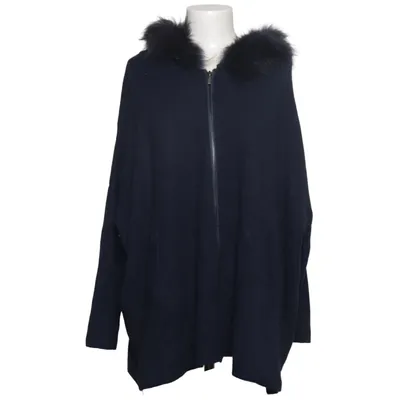 Cardigan (Blue) from R. Collection Cashmere, Polyamide, Polyester, Viscose, Wool