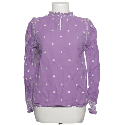 Bluse (Lila) von Sézane Baumwolle, Leinen, Polyester