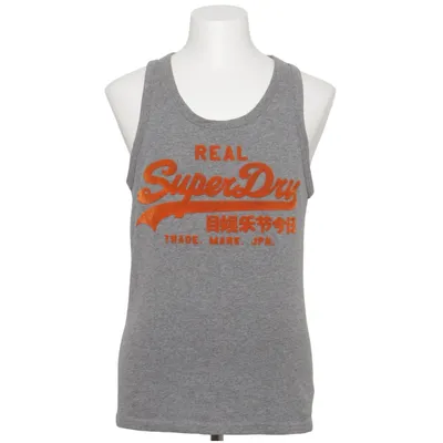 Débardeur (Gris) de Superdry Vintage Coton, Polyester