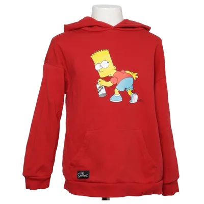 Capuchon sweater (Rood) van The Simpsons Katoen, Polyester