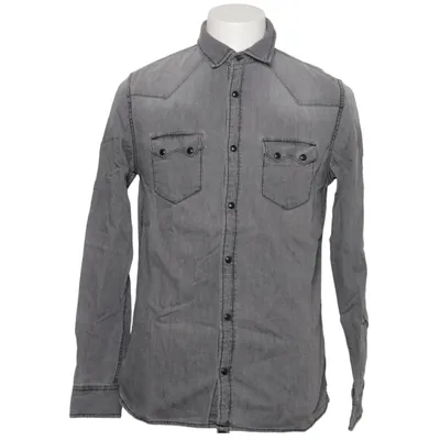 Denim shirt (Gray) from Zara Man Denim Collection