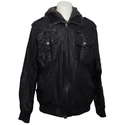 Jacket (Aaron) from Indigo Polyester, Polyurethane