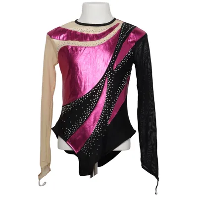 Gymnastikdragt (Sort, Pink, Beige) fra Iefiel