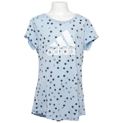 T-shirt (Bleu, Noir, Blanc) de Adidas Coton, Polyester, Viscose