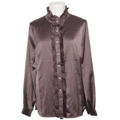 Blouse (Brown) from Alfredo Pauly Elastane, Polyester