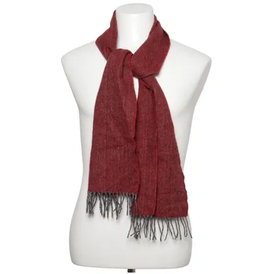 Scarf (Red, Gray) from Commander Wool