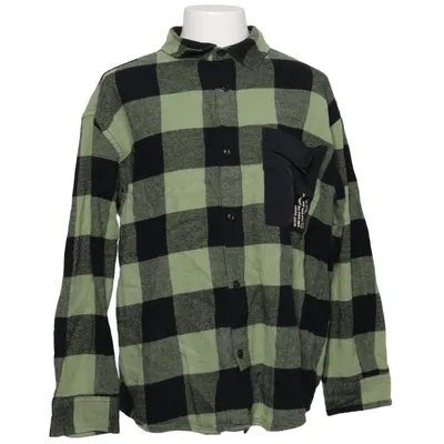 Flannel shirt (Green, Black) from Zara Cotton