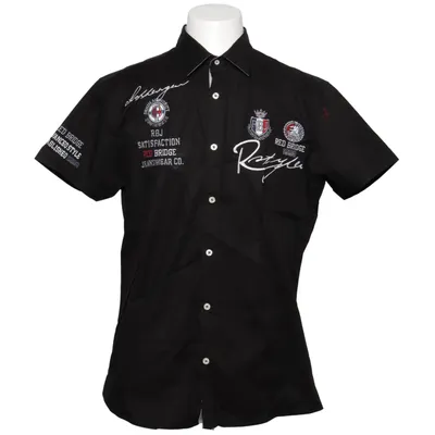 Short sleeve shirt (Black) from Redbridge Cotton, Elastane