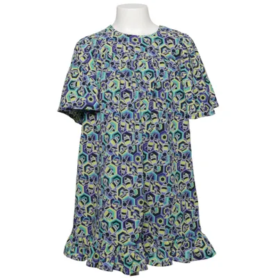 Jurk (Blauw, Geel, Groen) van Aphorism Polyester