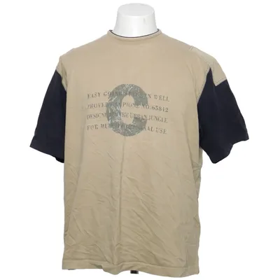 T-shirt (Beige, Blau) von Claudio Campione Baumwolle
