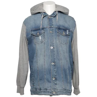 Veste en jean (Bleu, Gris) de Empire Coton, Élasthane, Polyester