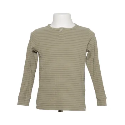 Henley shirt (Green) from Lil' Atelier Elastane, Organic cotton