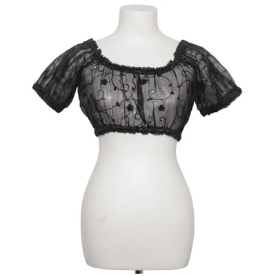 Dirndlbluse (Sort) fra Skandal