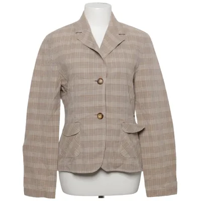 Blazer (Beige, Marron) de DinoModa Coton, Lin, Soie