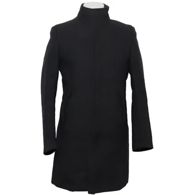 Mantel (Schwarz) von Zara Man Baumwolle, Polyester, Wolle