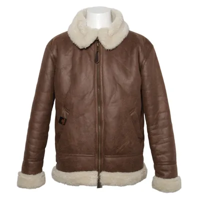 Shearling jacket (Brown, White) from Alpha Industries Faux fur, Polyester