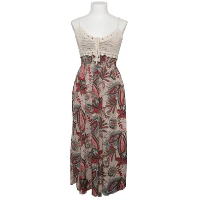 Robe (Beige, Rouge, Bleu) de Defox Élasthane, Polyamide