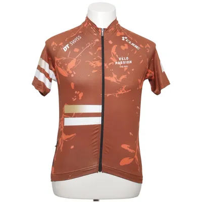 Maillot de vélo (Marron, Blanc, Multicolore) de Cube Élasthane, Polyester