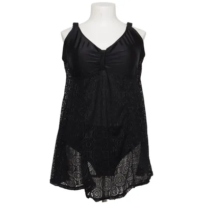 Swimsuit (Black) from Janina Curved Elastane, Polyester