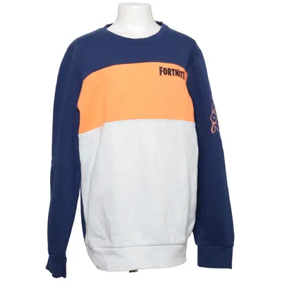 Sweatshirt (Bleu, Orange, Blanc) de Fortnite Coton, Polyester