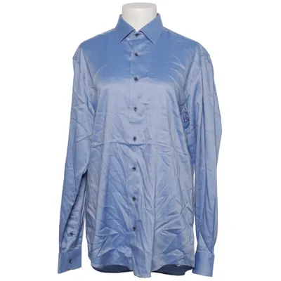 Shirt (Blue) from Eterna Cotton, Elastane, Lyocell