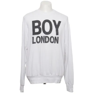 Collegetröja (Vit, Svart) från Boy London Elastan, Polyester, Viskos