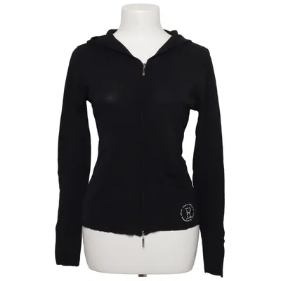 Capuchon sweater (Zwart) van Risskio Katoen, Polyamide