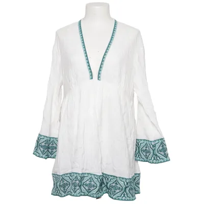 Tuniek (Wit, Turquoise) van Zara Katoen