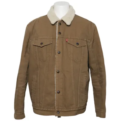 Gevoerde spijkerjas (Bruin) van Levi Strauss & Co Katoen, Polyester
