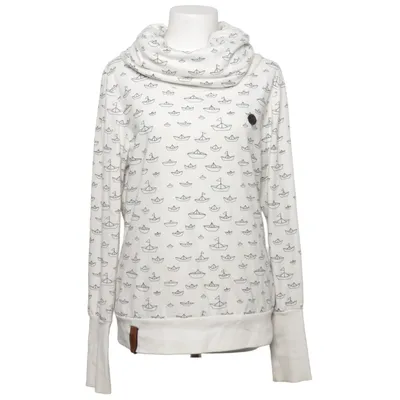 Sweat à capuche (Blanc, Bleu) de Naketano Coton, Polyester