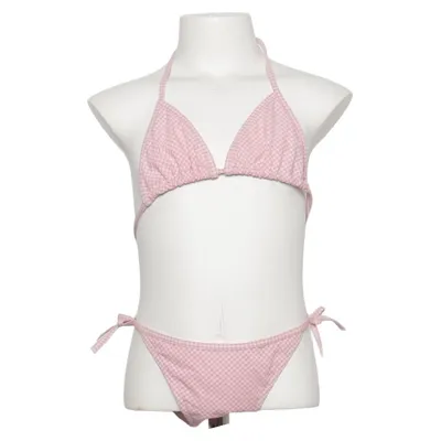 Bikini (Pink, Hvid) fra KiWi Saint-Tropez Elastan, Polyamid