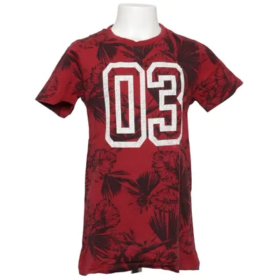 T-shirt (Rood, Zwart) van WE Katoen