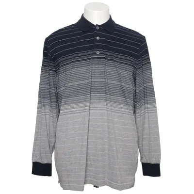 Rugbytrøje (Blå, Grå) fra Roger Kent Bomuld, Polyester
