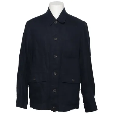 Överskjorta (Blå) från Mango Man Bomull, Linne, Polyester